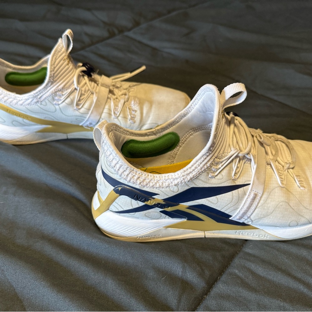 Reebok Men's Nano x1 White and Blue Athletic Shoes (mixed sizes)